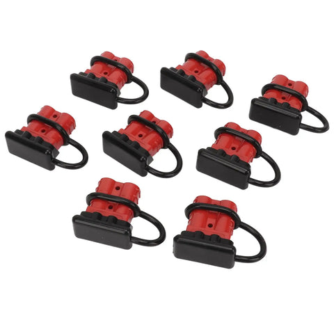 Fauitay 50A Quick Battery Connector Plug Kit with Rubber Sleeve For High Conductivity Wiring In RV Tractor Solar Systems Up To 36V, 8 plugs