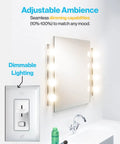 G25 LED Globe Light Bulb 10 Pack Dimmable E26 Base 6W 450 Lumen 5000K Daylight Vanity Mirror Bath Lighting UL Listed Decorative