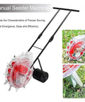 Hand Push Garden Seeder Planter For Precise Row Planting Of Corn Soybean Peanut And Cotton Eight Hole Manual Seeder