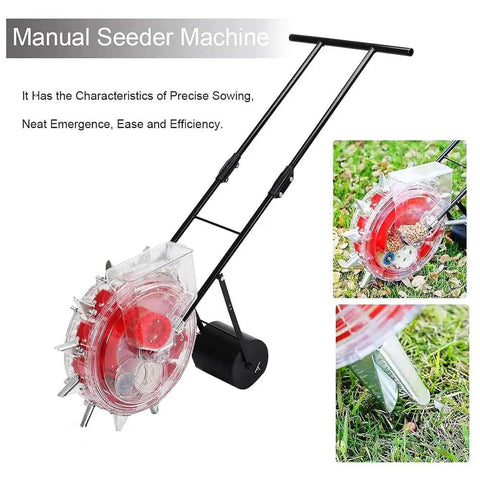 Hand Push Garden Seeder Planter For Precise Row Planting Of Corn Soybean Peanut And Cotton Eight Hole Manual Seeder