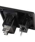 3 Way Bilge Pump Switch Panel For Boats Automatic Off Manual 12V 24V Marine Switch With Built In 15 Amp Circuit Breaker Float Switch Plug And Play Ready Durable Marine Electrical Control Panel, rear terminals