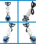 Pro Grade Heavy Duty 17 Inch Floor Polisher And Buffer Machine With 3 Gallon Tank 3 Brush Heads 175 RPM for cleaning