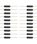 20 Pack SW200D Vibration Shock And Tilt Ball Tilt Switch Sensors For Alarm Systems DIY Electronics Motion Detectors Toys Projects Boss Grade Great For Smart Home Security Robotics And Sensor Experiments, black through-hole sensors