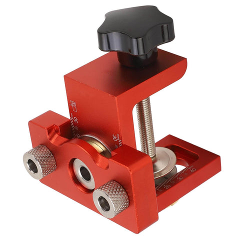 Compact Aluminum Pocket Hole Jig Kit For Woodworking With Accurate Dowel Locator And Furniture Assembly Tool Tough Aluminum Alloy Guide