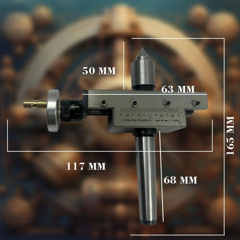 Improved Taper Turning Attachment With Revolving Live Center For Lathe Machine Metric 2MT Precision Metal Turning Tool Easy Setup
