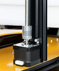 Close-up of Nema 17 Stepper Motor 42x40mm High Torque 1.5A 2 Phase 4 Wires 1.8 Degree installed on Creality Ender 3 3D printer.