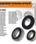 Upgraded Washer Tub Bearings And Seal Kit For Samsung Dc6200156a Heavy Duty Repair Parts with 2 bearings and 1 seal.