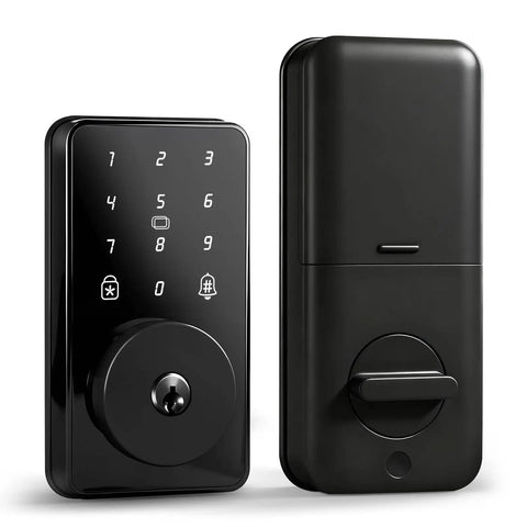 Heavy Hitter Smart Deadbolt With Keyless Entry, Smooth Touchscreen Keypad For Exterior Doors, Rock Solid Six Digit Passcode Allowing Up To One Hundred Custom User Codes For Effortless Everyday Access