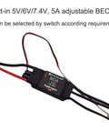 80A ESC with built-in adjustable BEC and banana plug leads for 70mm EDF Ducted Fan RC Jet with 3400KV Brushless Motor 4S or 3S Ready