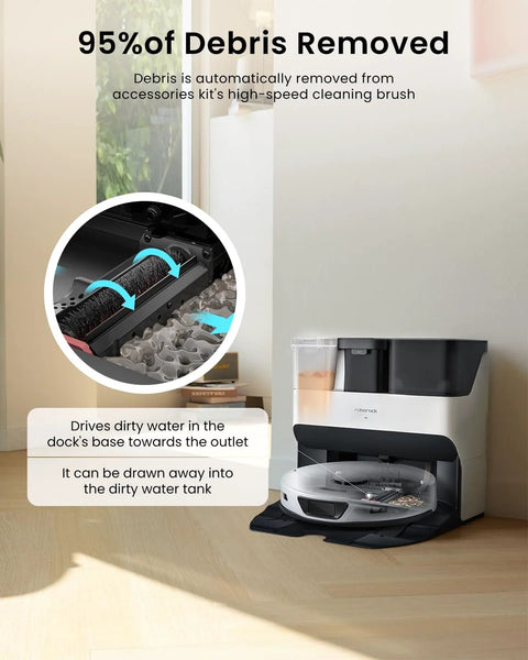 Roborock S7 Max Ultra accessories kit (2-pack): high-speed cleaning brush and dock-station water filter