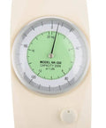 200N Force Dynamometer Gauge For Push Pull Testing dial face, model NK-200, white plastic handheld gauge