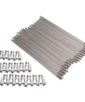 Rear 18 Inch Motorcycle Spoke Kit With Beefed Up Silver Spokes And Nipples, Heavy Duty 304T Stainless Steel Spokes And 7075 Aircraft Grade Aluminum Nipples