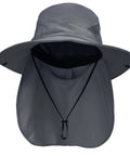 Sun Hat For Men And Women With Neck Flap UPF 50 UV Protection Wide Brim Safari Style For Hiking And Fishing Waterproof