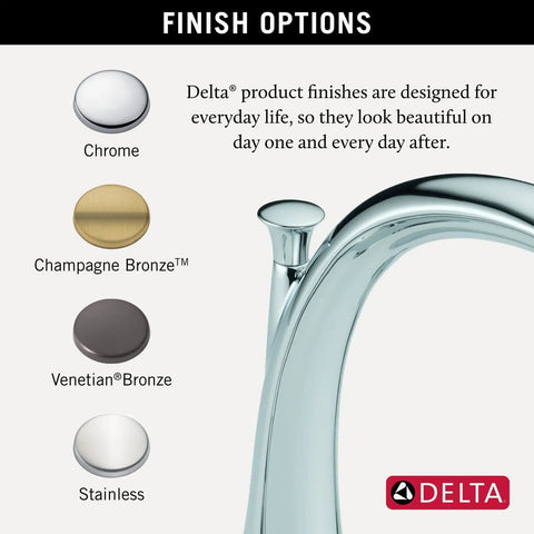 Lahara Two Handle Widespread Roman Tub Faucet Chrome Bath Filler With four finish options including champagne bronze.