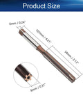Chucking reamer, 8 mm, 9CrSi alloy tool steel, straight-flute with round shank, 107 mm overall length, 1 pc
