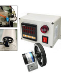 Heavy Duty Industrial Measuring Wheel With Digital Length Counter Rolling Tally Meter showing digital screen and counter unit for precision work.
