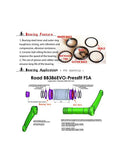 High Performance 8 Pack Of 608 2Rs Hybrid Ceramic Ball Bearings Abec 7 Precision Rated Sealed Shields image showing bearing features and application.