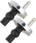 Two Pack Toilet Seat Hinge Replacement Kit With Top Fix Nuts And Quick Release Hinges For Back To Wall Fittings.