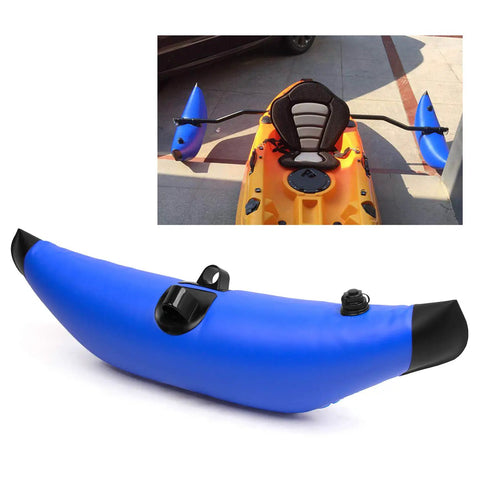 Inflatable Kayak Outriggers Two Piece Stabilization System with Foldable Sidekick Arms, Durable PVC Floats, Sealed Design