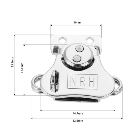 Heavy Duty Wood Case Toggle Lock Clasp With Secure Rotary Draw Latch For Toolbox Chest Trunk And Furniture Fittings Durable 56 By 53mm Size close-up view showing dimensions and design features.