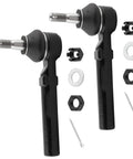 Front Outer Tie Rod Ends Replacement Kit Fits Rendezvous Terraza 2002 To 2007 Chevy Malibu Classic Uplander 1997 To 2009 Alero Cutlass 1997 To 2004 Aztek Grand Am Montana 1999 To 2009 Relay 2005 To 2007 ES3455, black metal with hardware
