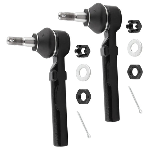 Front Outer Tie Rod Ends Replacement Kit Fits Rendezvous Terraza 2002 To 2007 Chevy Malibu Classic Uplander 1997 To 2009 Alero Cutlass 1997 To 2004 Aztek Grand Am Montana 1999 To 2009 Relay 2005 To 2007 ES3455, black metal with hardware