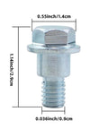 Premium Replacement Shoulder Bolts Compatible With Husqvarna 2042LS 2348LS 532196539 Heavy Duty precision hardware 1.14 inch long