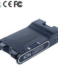 Black M12 And M18 Lithium Ion Battery Charger Replacement For Milwaukee 12V-18V Quick Charge 3A Output, side angle view