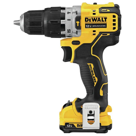 Xtreme 12V Drill Driver Kit With Three Eighths Inch Chuck, Cordless Power Tool For DIYers And Weekend Warriors, side view