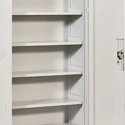 Extra Tall Heavy Duty Steel Tool Cabinet With Lockable Two Door Design Large Capacity Garage Storage For Tools And Equipment Industrial Grade Metal Storage Cabinet For Basement Workshop And Warehouse, open shelves