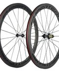 Carbon Fiber Road Wheelset 50mm Deep 23mm Wide Clincher 700c For Shimano 8 9 10 11 Speed V Brake Road Bikes Toray T700 Construction