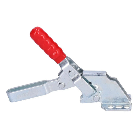 Beefy Heavy Duty Quick Release Toggle Clamp 507lb Steel Reinforced Clamping Tool with red handle for welding fixtures