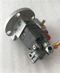 Heavy Duty Fuel Pump 4915440 Compatible With NT855 QSK45 K19 Engines, silver and black, side view with connectors.