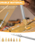 M2 To M8 Pro Grade Heat Set Insertion Tool Kit With Brass Knurled Nuts And Stainless Steel Tip Adapters for 3D Printed Parts