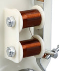 Top Shelf Electric Vertical Acoustics Demonstration Kit For Classroom Physics Labs showing copper coils mounted on a white base.