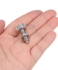 Pro Grade Stainless Steel Spring Plunger M6x1 Thread Retractable Fastener 3mm Ball Pin Set in hand for scale.
