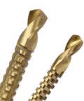 Six Piece Step Drill Bit Kit With Cool Triangle Handles For Metal And Wood, Heavy Duty HSS Hole Cutter Tool For Electric Drills And Bench Tools That Works Like A Champ. Two HSS step drill bits