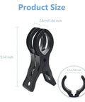 Ditch The Struggle With This 10 Pack Of Premium Black Arch Clips. These Sleek Plastic Spring Clamps Hold Balloons And Decors Tight Without Showing. Perfect For DIY Backdrops And Events That Need A Cool, Invisible Grip Every Time You Party Up. black plastic arch clip, 9cm x 2.6cm, with 4.7cm opening
