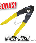 C Clip Plier for 3/8 Inch Drive Socket Retainer Rings With O Ring Set Of 10 For 3/8 Drive Pneumatic Impact Wrenches.
