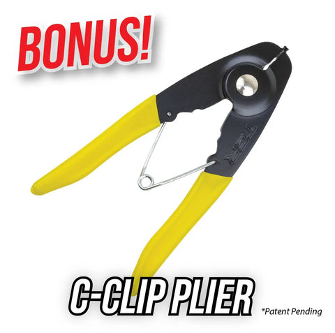 C Clip Plier for 3/8 Inch Drive Socket Retainer Rings With O Ring Set Of 10 For 3/8 Drive Pneumatic Impact Wrenches.