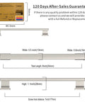 Diagram of 10 Pack Brushed Satin Nickel Cabinet Pulls 7 Inch Hole Centers Kitchen Cabinet Handles Hardware dimensions.