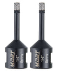 Amazon Diamond Core Drill Bits, 2 pcs, 1/4 in diameter vacuum-brazed tile hole saws with 5/8-11 thread