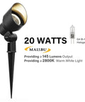 Low Voltage Landscape Lighting 20W Outdoor Spotlight Floodlight For Driveways And Gardens Dope Nighttime Glow Weatherproof Die Cast Aluminum