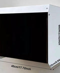 Top Shelf Weatherproof Wall Mount Ev Charger Cover With Reinforced Acrylic Door, measures 60cm x 45cm, for outdoor use.