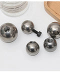 Stainless steel piercing replacement balls with M6 threaded holes, set of 6, silver