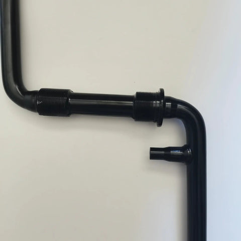 One Piece Black Crankarm Set For Bikes Wide One Piece Crank To Crank Assembly Kit 152mm Arm Length shown partially