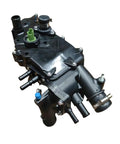 No Sweat Straight Swap Coolant Thermostat Housing Assembly For Peugeot 307 406 607, black plastic unit with multiple connectors.