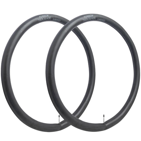 Beefy 700C Bicycle Inner Tubes With 48mm Presta Valve For 700x35c 38c 40c 42c 43c, Fits Mountain Gravel Hybrid Road Bikes, Durable Replacement Tubes, 2 Pack
