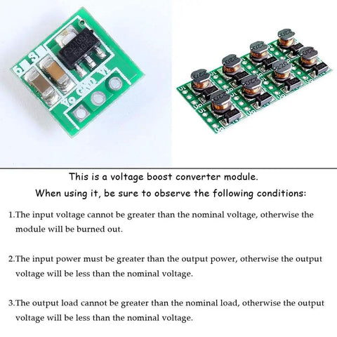 Ultra Tiny 0.9V To 5V DC-DC Boost Converter Module With 5V Output Up To 480mA, 150kHz Switching, 85 Percent Typical Efficiency