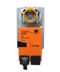 Heavy Duty Plug And Play Damper Actuator Controller 100 To 220VAC 16Nm Torque shown from front view with orange housing.